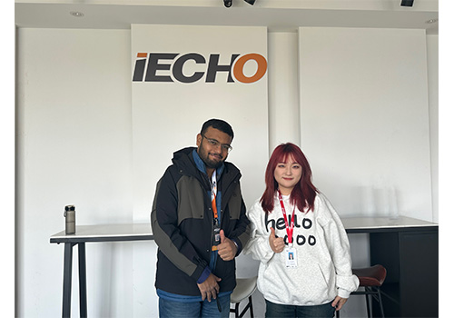 Indian customers visiting IECHO and expressing the willingness to further cooperate