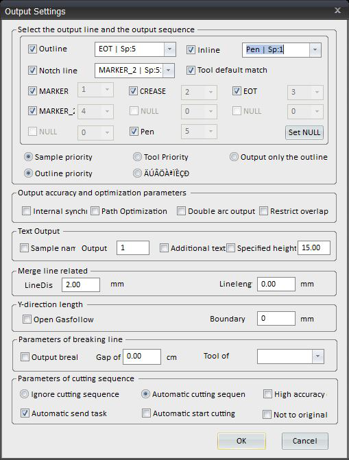 Output setting