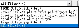 Recognizable file types are diverse